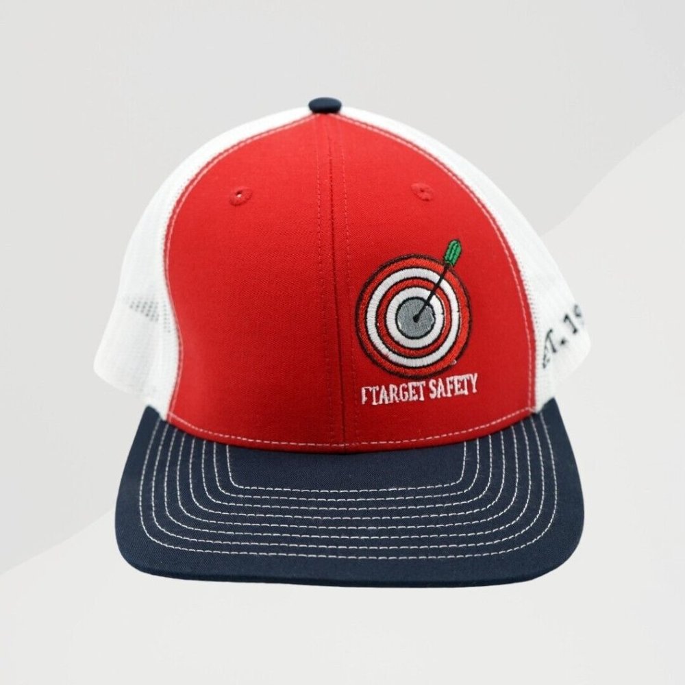Richardson 112 Men's Red White Adjustable Trucker Cap Hat